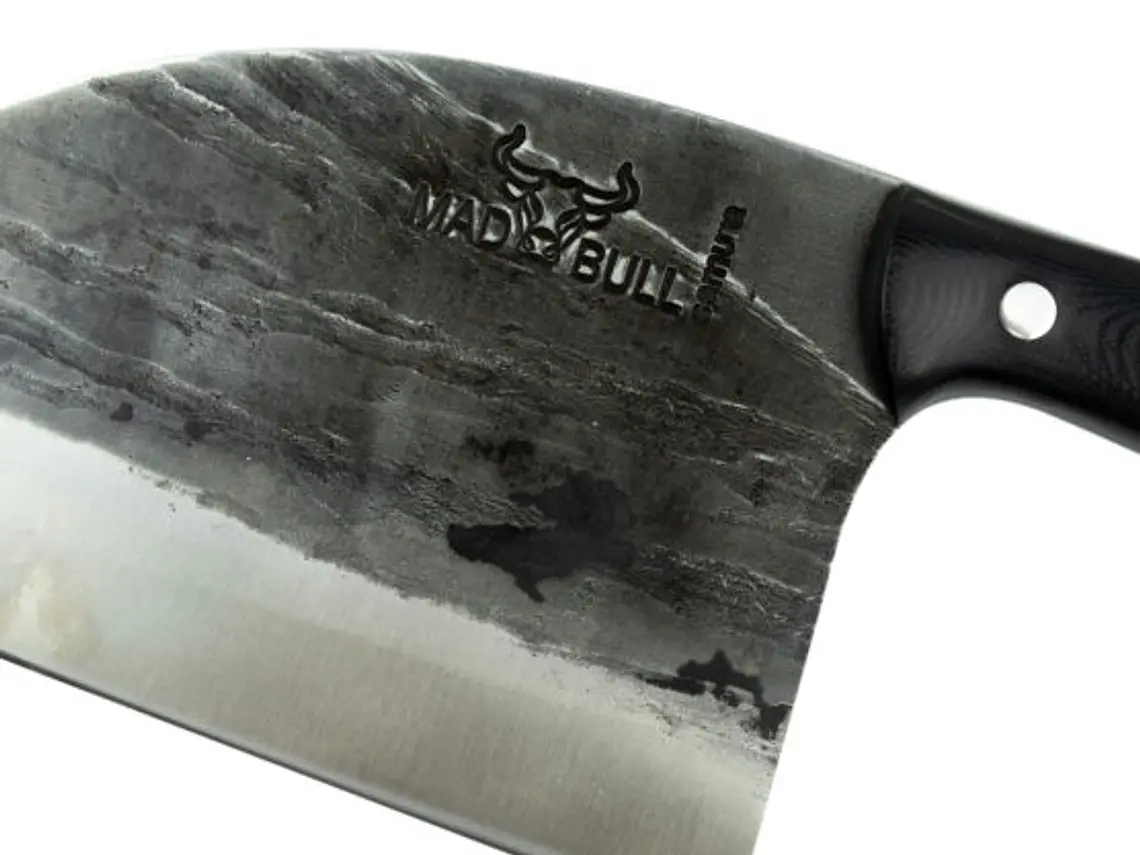 Cuchillo de Chef Serbio Mad Bull. Negro. Hoja 180 mm. 2
