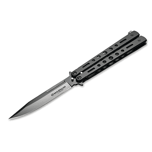 Boker Magnum Balisong all black largo de hoja 10,5cm
