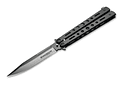 Boker Magnum Balisong all black largo de hoja 10,5cm