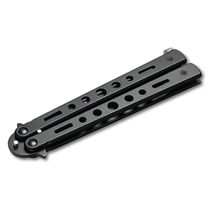 Boker Magnum Balisong all black largo de hoja 10,5cm