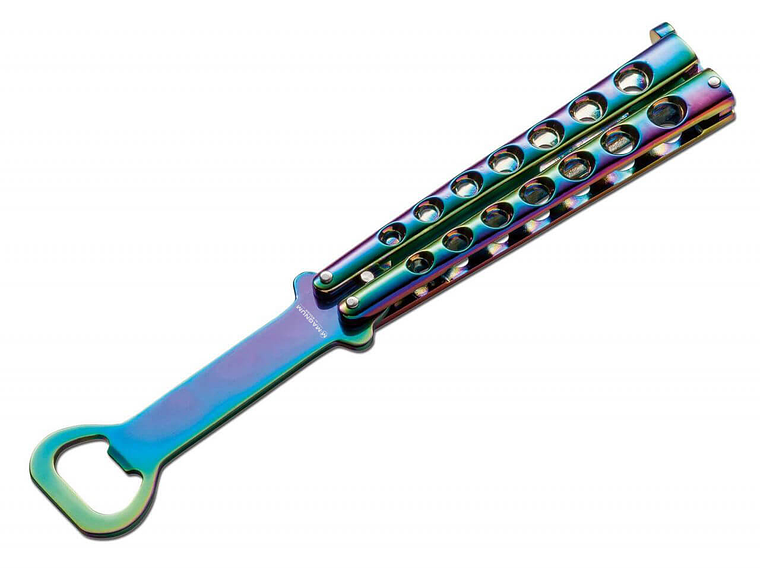Boker Magnum Balisong Rainbow abridor de botellas 21 cm 1