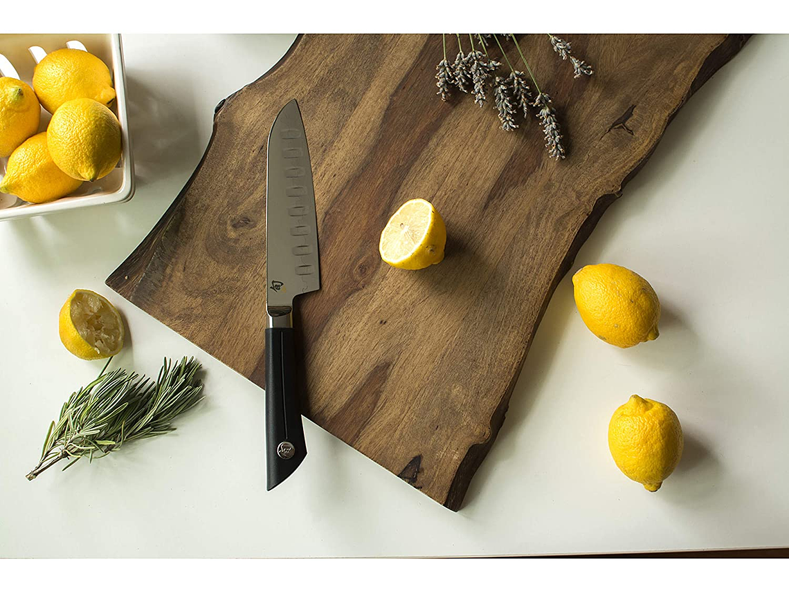 Shun Sora Santoku Mango TPE Polymer, hoja 15.2 cms. 3