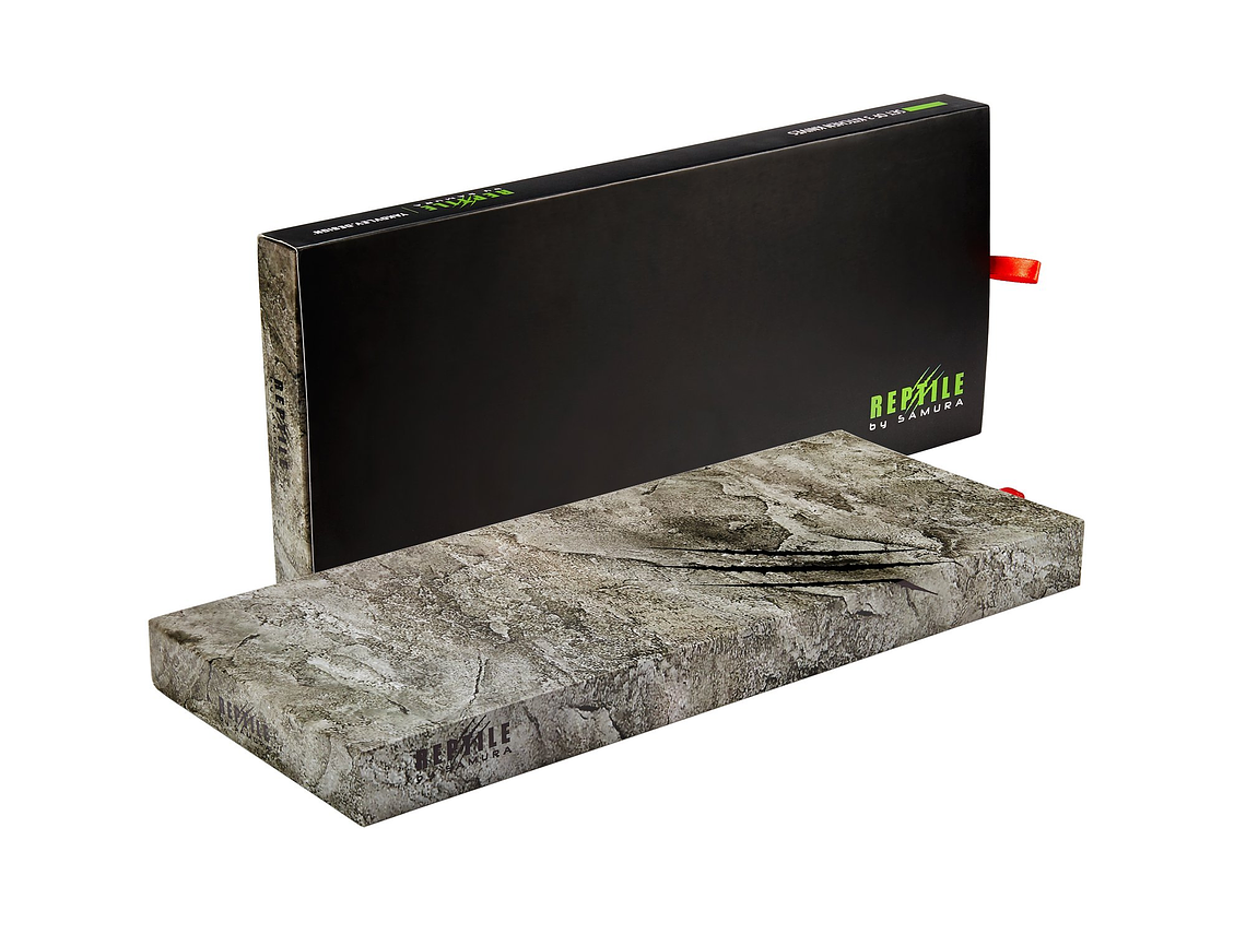 SAMURA , REPTILE, Set de 3 cuchillos, Pelador 168mm, Chef 200mm , Pan 235mm   5