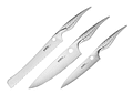 SAMURA , REPTILE, Set de 3 cuchillos, Pelador 168mm, Chef 200mm , Pan 235mm  