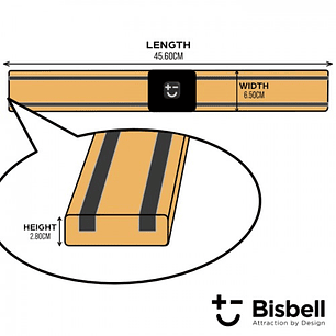 Bisbell barra magnética de madera Oak Propeller 450mm