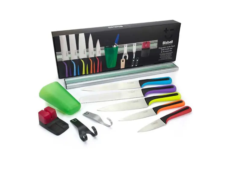 Barra magnética 45 cm. Set 5 cuchillos y accesorios. 1