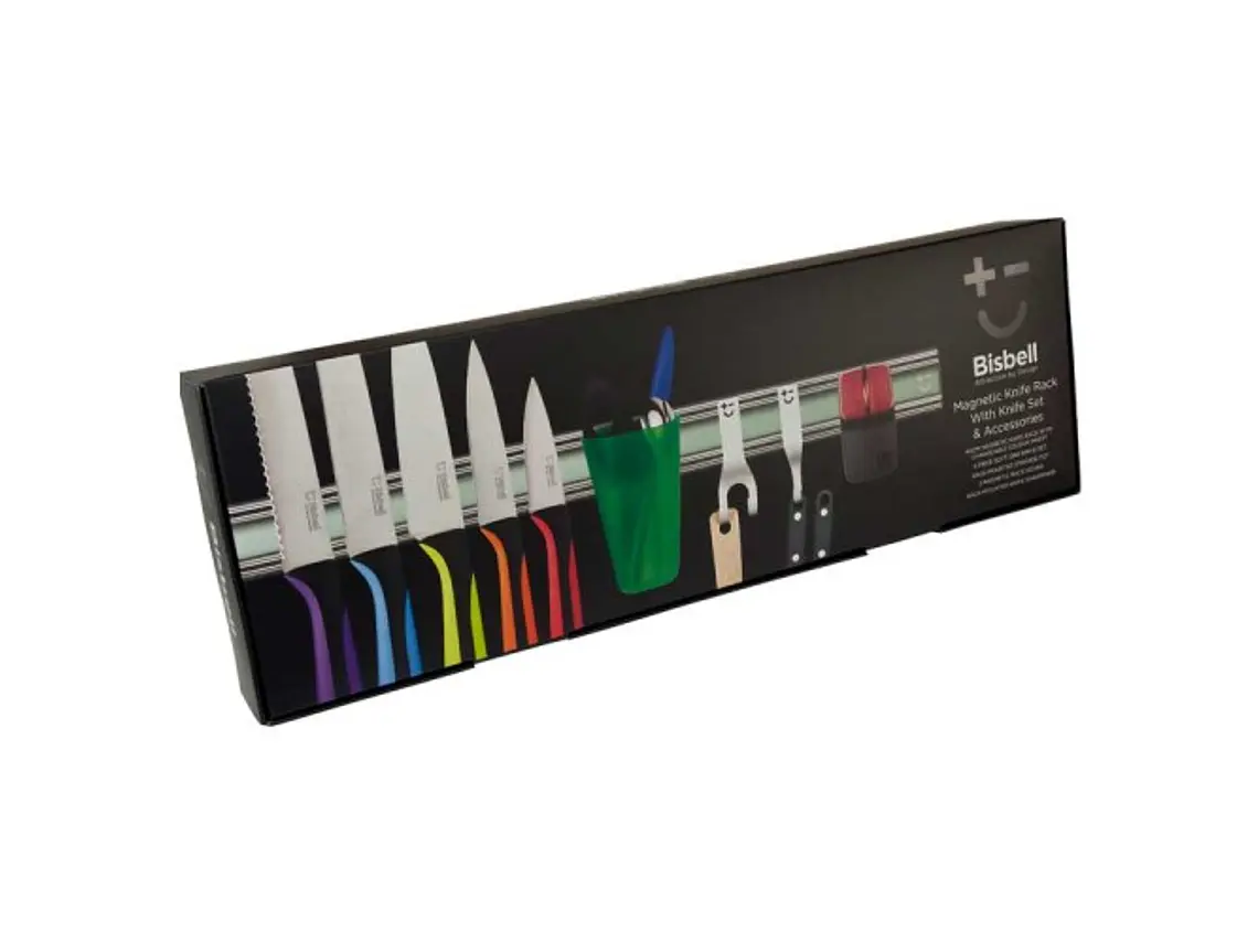 Barra magnética 45 cm. Set 5 cuchillos y accesorios. 3