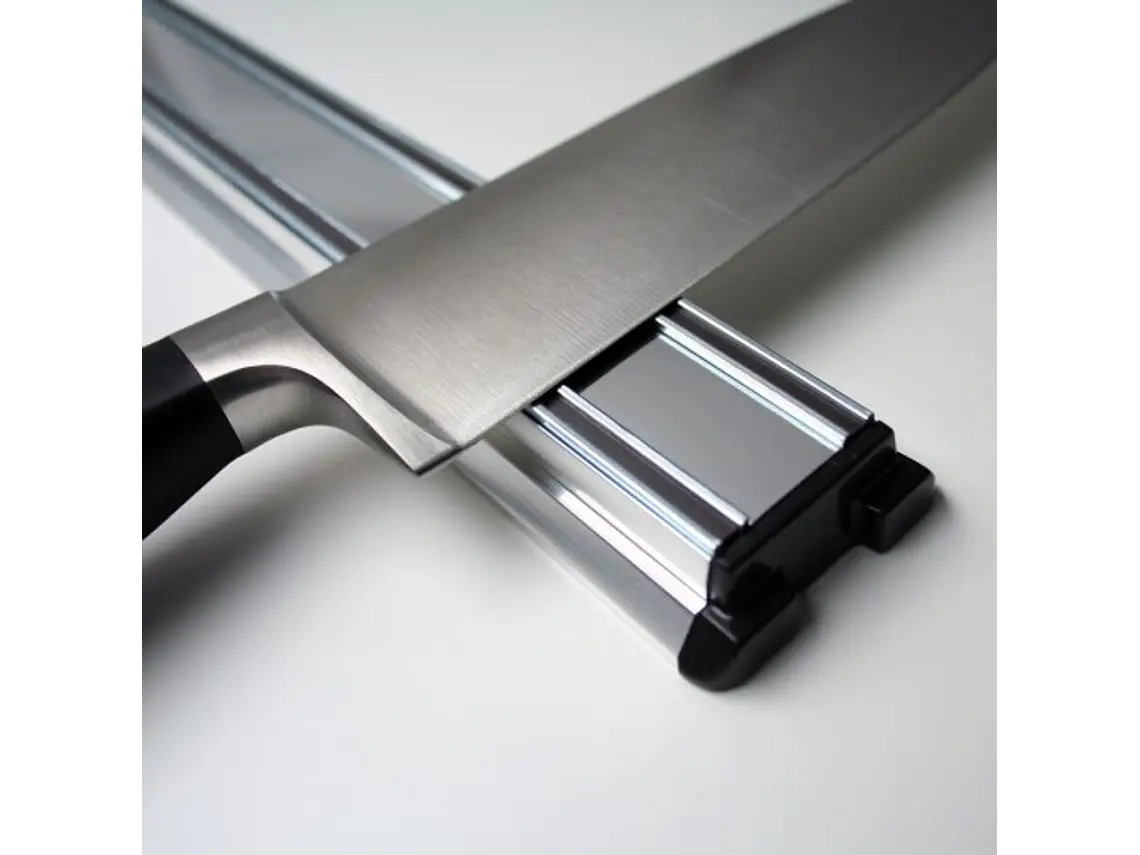 Barra magnética para 6 cuchillos. Aluminio. 30 cm. 1