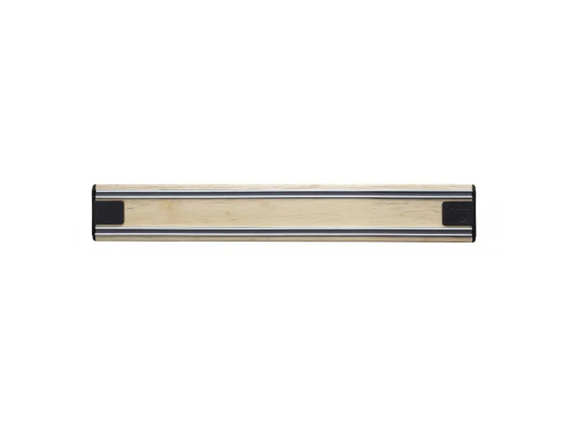 Barra magnética para 6 cuchillos. Rubberwood. 30 cm.  2