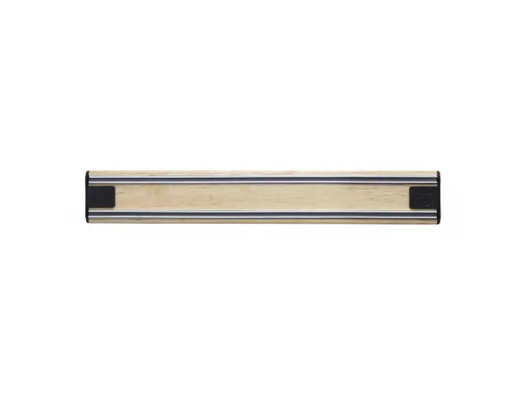 Barra magnética para 6 cuchillos. Rubberwood. 30 cm.  2