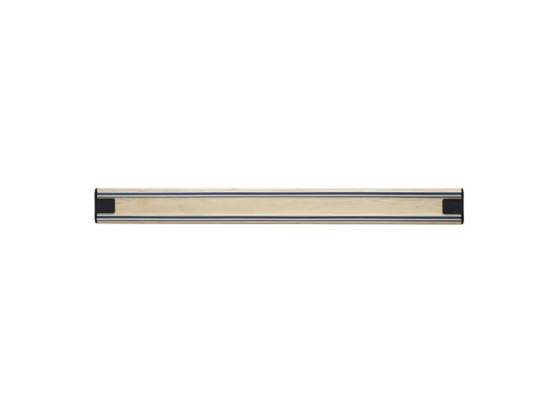 Barra magnética para 9 cuchillos. Rubberwood. 45 cm. 2