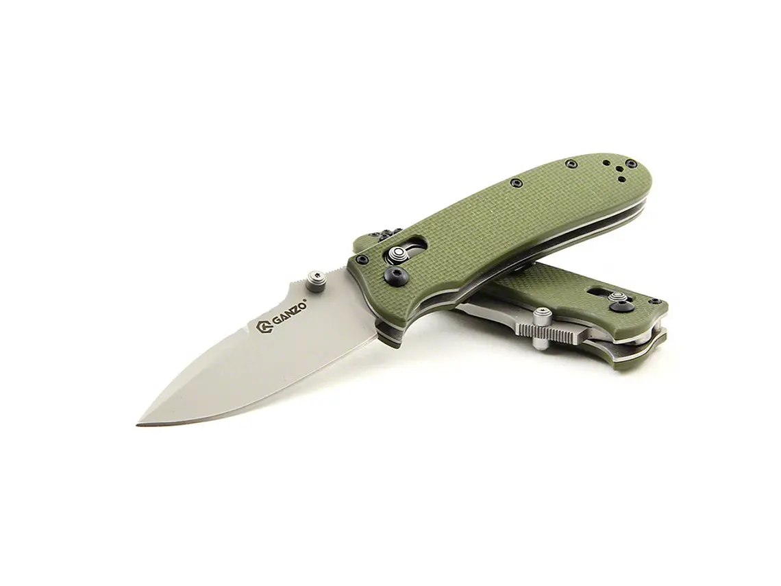 Navaja Plegable G704. Verde. Hoja 8,5 cm.  1