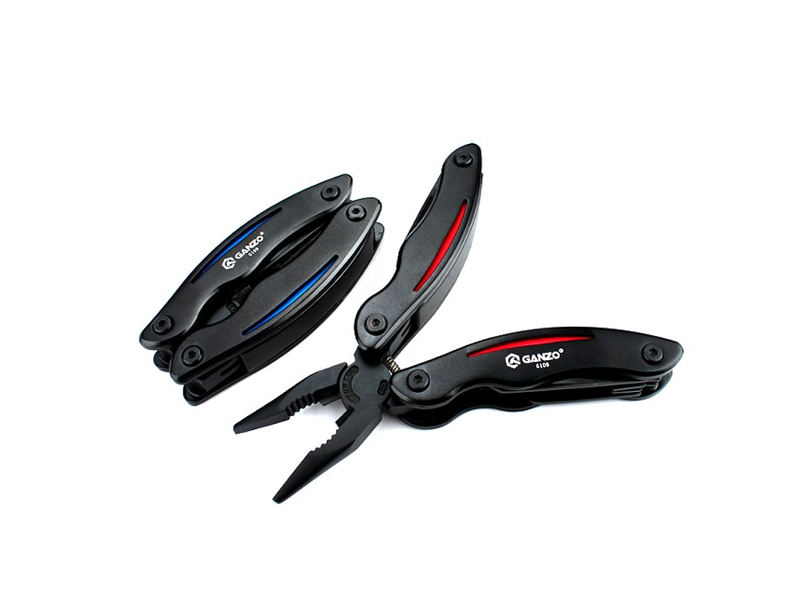 Ganzo Multiherramienta 10 funciones largo plegada 10,5 cm 2