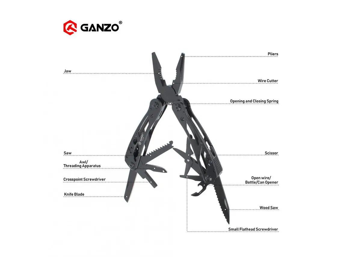 Multiherramienta G202B. 24 funciones. 7