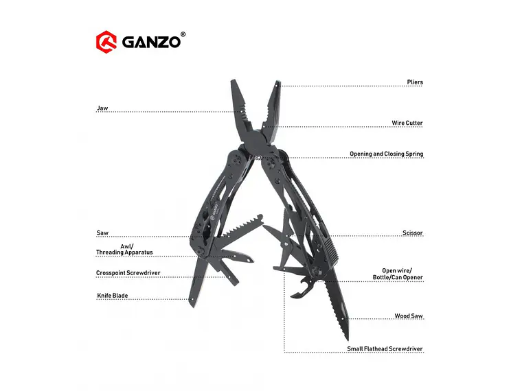 Multiherramienta G202B. 24 funciones. 7