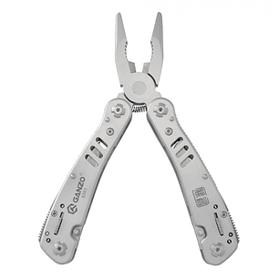 Ganzo Multiherramienta de 26 funciones color gris, largo plegada 10,5   