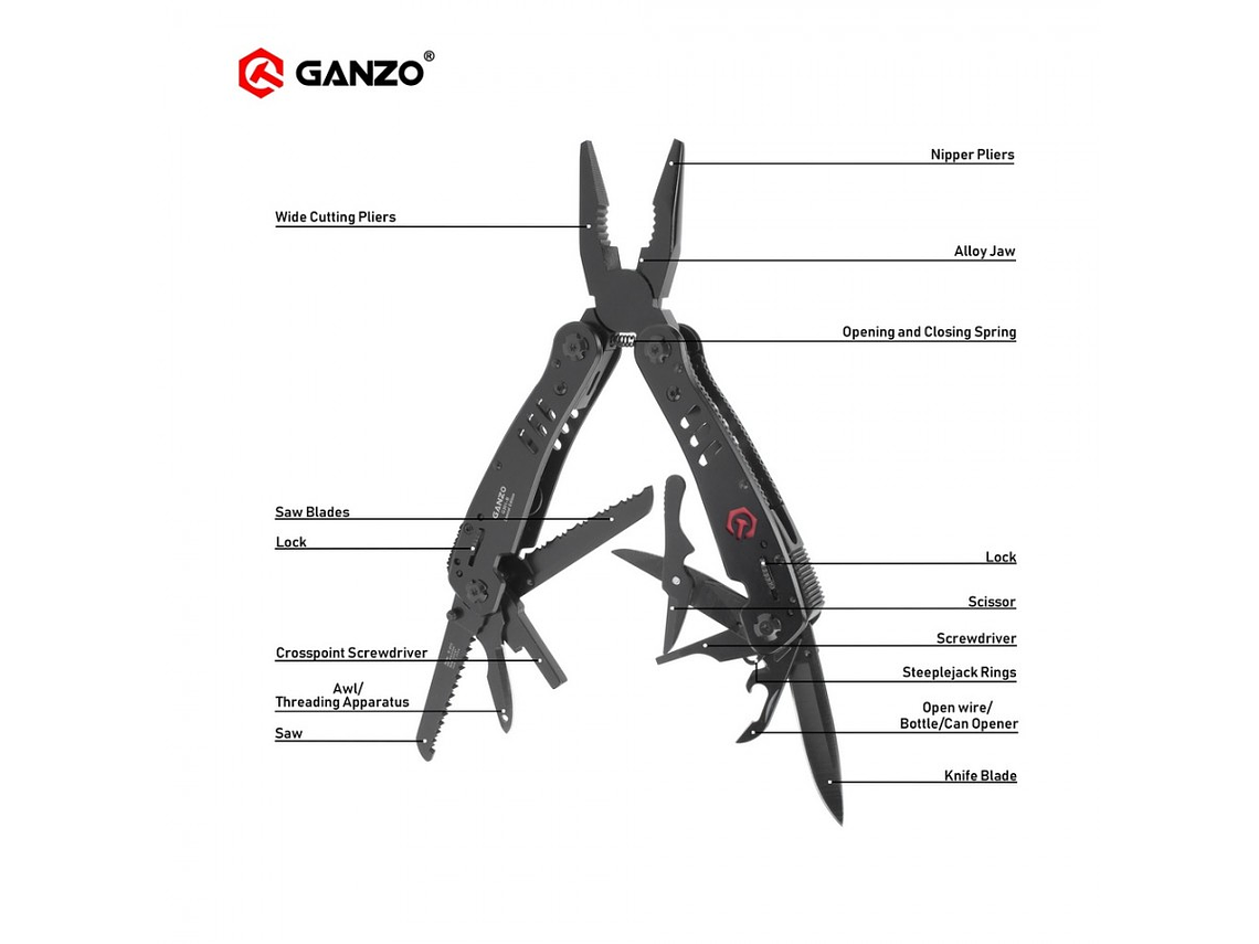 Multiherramienta G301B. 26 funciones. 5