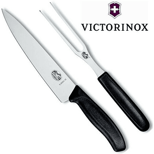 Victorinox, Set Asado SWISS CLASSIC, Chef's Knife 19cm y Tenedor Trinchador 15cm