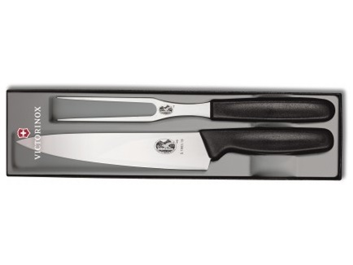 Victorinox, Set Asado SWISS CLASSIC, Chef's Knife 19cm y Tenedor Trinchador 15cm 2