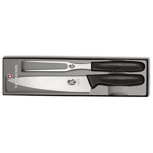 Victorinox, Set Asado SWISS CLASSIC, Chef's Knife 19cm y Tenedor Trinchador 15cm