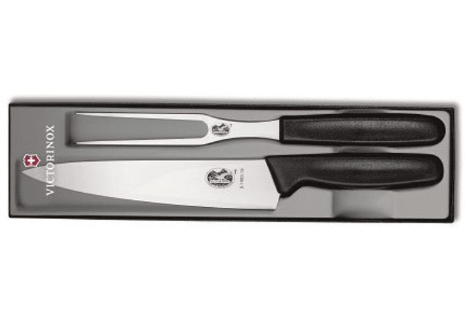 Victorinox SWISS CLASSIC, juego para trinchar, set 2 piezas, Cuchillo y Tenedor
