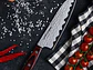 Cuchillo Santoku. Mango Pakkawood. Hoja 180 mm.  - Miniatura 3