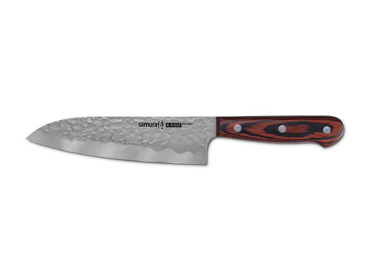 Cuchillo Santoku. Mango Pakkawood. Hoja 180 mm.  1