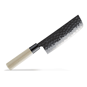 TOJIRO, DP  Hammered Finish with wood handle, NAKIRI, 165mm (F-1113)