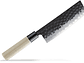 TOJIRO, DP  Hammered Finish with wood handle, NAKIRI, 165mm (F-1113) - Miniatura 1