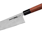 Cuchillo Santoku. Mango Madera Palo Rosa. Hoja 175 mm. - Miniatura 1