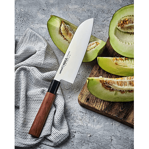SAMURA Okinawa Santoku largo de hoja 175mm