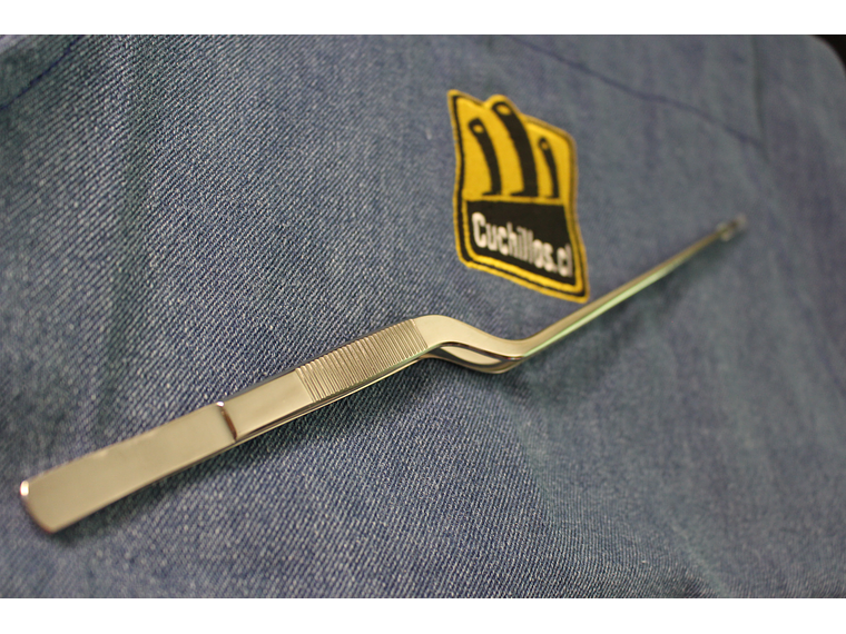 Pinza de ACERO inoxidable para emplatar, modelo Z, 25cm color silver  5