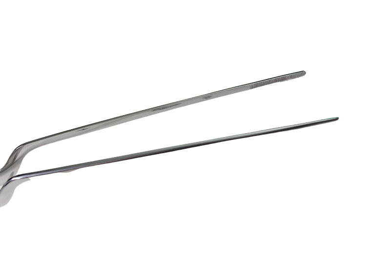 Pinza de ACERO inoxidable para emplatar, modelo Z, 25cm color silver  2