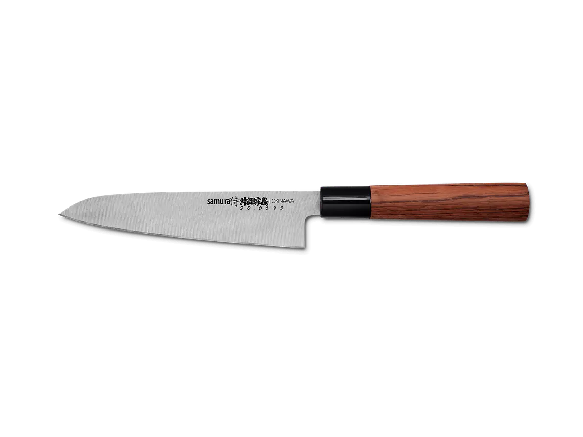 Cuchillo Gyuto. Mango Madera Palo Rosa. Hoja 170 mm.  1