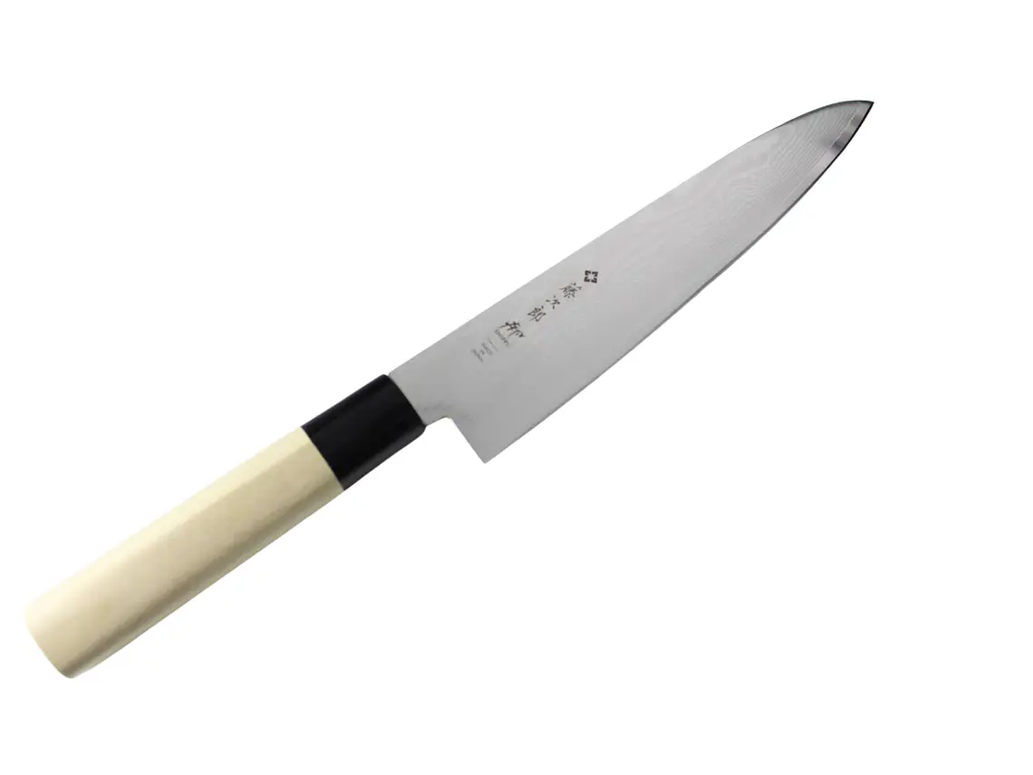 Cuchillo de Chef. Acero Damasco. Magnolia. Hoja 210 mm.  1