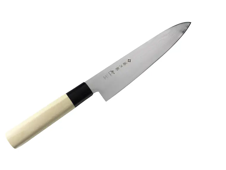 Cuchillo de Chef. Acero Damasco. Magnolia. Hoja 210 mm.  1