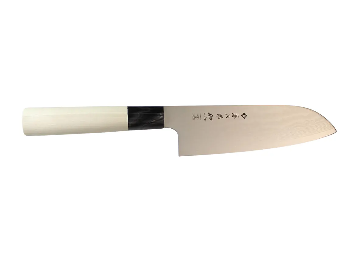 Cuchillo Santoku. Acero Damasco. Magnolia. Hoja 165 mm.  1