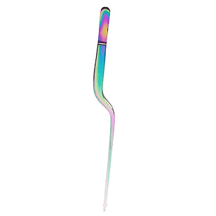 Pinza de ACERO inoxidable para emplatar, modelo Z, 20 cm, color Tornasol