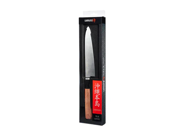 Cuchillo Gyuto. Mango Madera Palo Rosa. Hoja 170 mm.  3