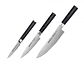 Set 3 cuchillos. Chef, Utilitario, Pelador. Acero AUS-8.  - Miniatura 2