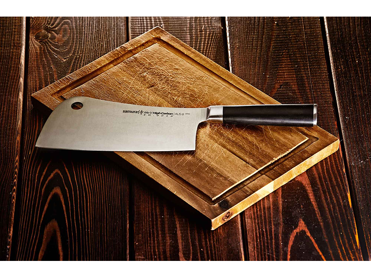 SAMURA MO-V Cleaver largo de hoja de 180mm   1
