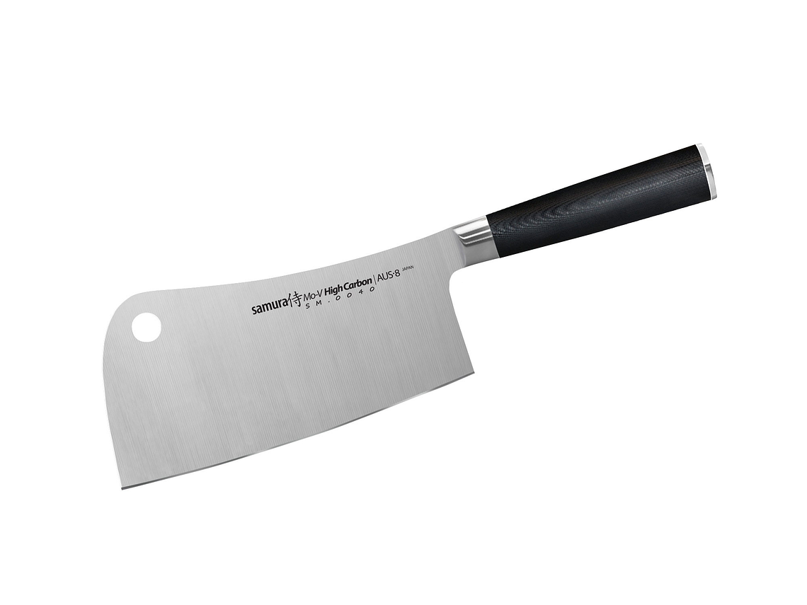 SAMURA MO-V Cleaver largo de hoja de 180mm   4