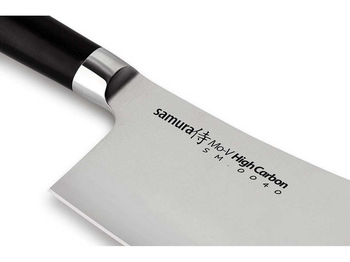 SAMURA MO-V Cleaver largo de hoja de 180mm   5