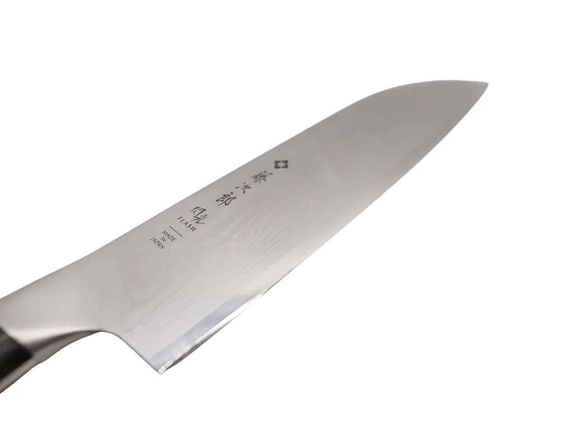 Cuchillo Santoku. Acero Damasco 63 Capas. Hoja 180 mm.  3