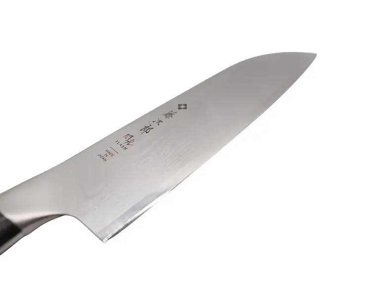 Cuchillo Santoku. Acero Damasco 63 Capas. Hoja 180 mm.  3