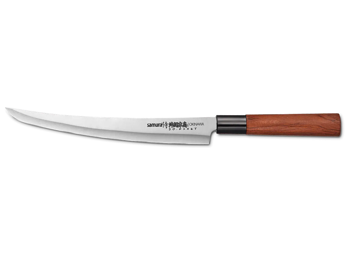 Cuchillo Tanto. Mango Madera Palo Rosa. Hoja 230 mm. 1