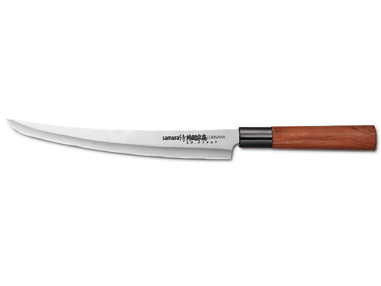 Cuchillo Tanto. Mango Madera Palo Rosa. Hoja 230 mm. 1