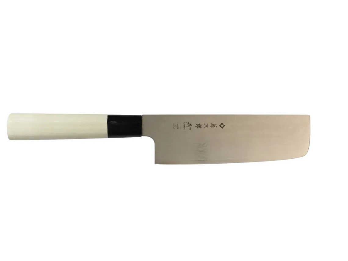 Cuchillo Nakiri. Acero Damasco. Magnolia. Hoja 165 mm.  1