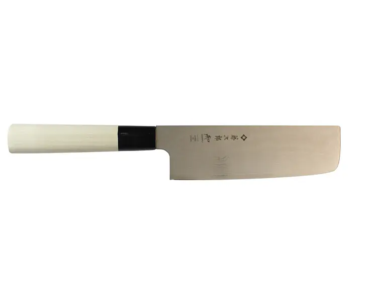 Cuchillo Nakiri. Acero Damasco. Magnolia. Hoja 165 mm.  1