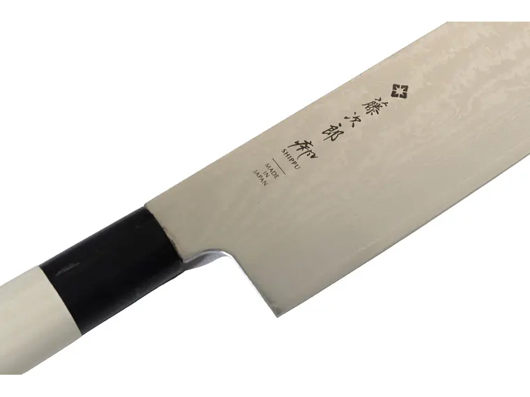 Cuchillo Nakiri. Acero Damasco. Magnolia. Hoja 165 mm.  2